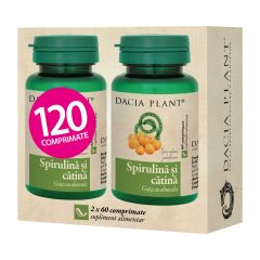 Spirulina si Catina comprimate 120Cpr