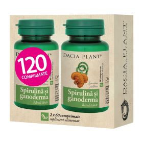 Spirulina si Ganoderma comprimate "2 la pret de 1"